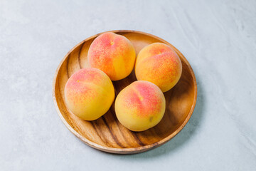 fresh and delicious summer fruit peach