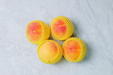 fresh and delicious summer fruit peach