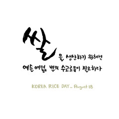 한국 8월 기념일 _August 18_쌀의 날-05