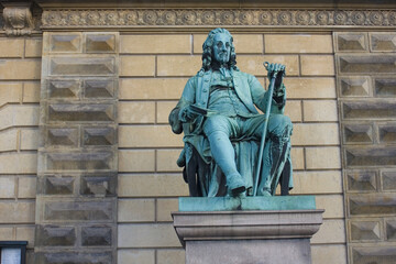 Monument to Ludvig Holberg near Royal Danish Theater in Copenhagen	
