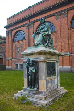 Asmus Jacob Carstens Statue Near Ny Carlsberg Glyptotek In Copenhagen