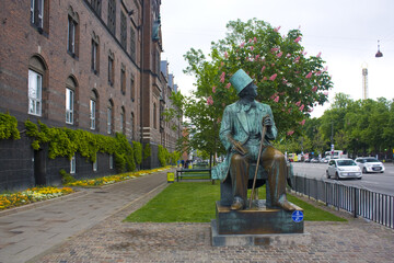 Monument of Hans Christian Andersen in Copenhagen, Denmark	