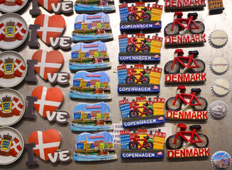 Souvenir magnets from Copenhagen for sale