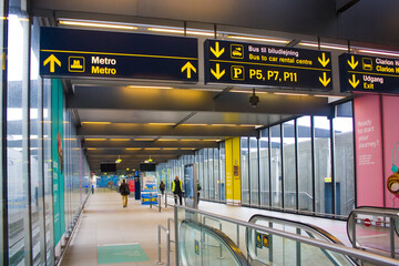 Interior of Kastrup airport (the main international airport) in Copenhagen