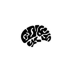  brain logo vector graphic modern template