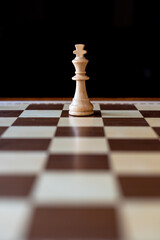 chess king on chess board