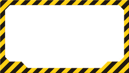 危険な画面のフレーム素材_16:9