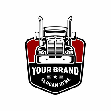 18 Wheeler brand logo badge emblem vector isolated