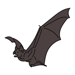Printillustration of a bat animal