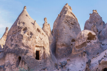 Rock huts inhabited by fugitive Christians in the Middle Ages