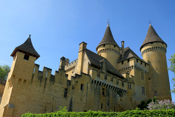 Castle of Puymartin in the Dordogne department, France