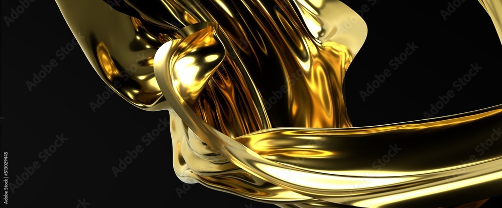 Poster abstract gold polygon background on texture