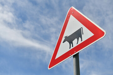 Verkehrszeichen Viehbetrieb, Deutschland
