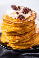 Pumpkin pancakes