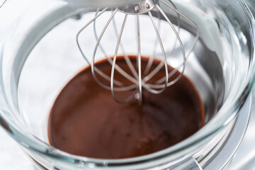 Chocolate ganache cupcake