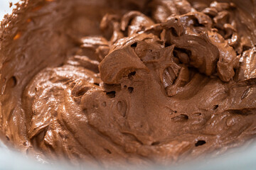 Chocolate ganache cupcake