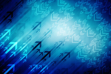 2d illustration Abstract futuristic electronic circuit technology background
