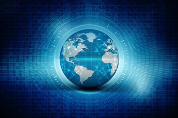 3d rendering abstract world concept
