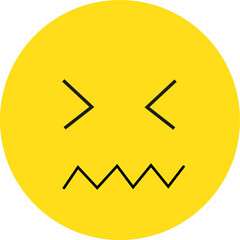 emoticon smiley face different face expressions illustration 