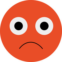 Fototapeta premium emoticon smiley face different face expressions illustration 