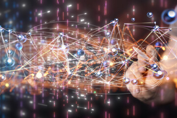 conference Digital Network and data concept 3d