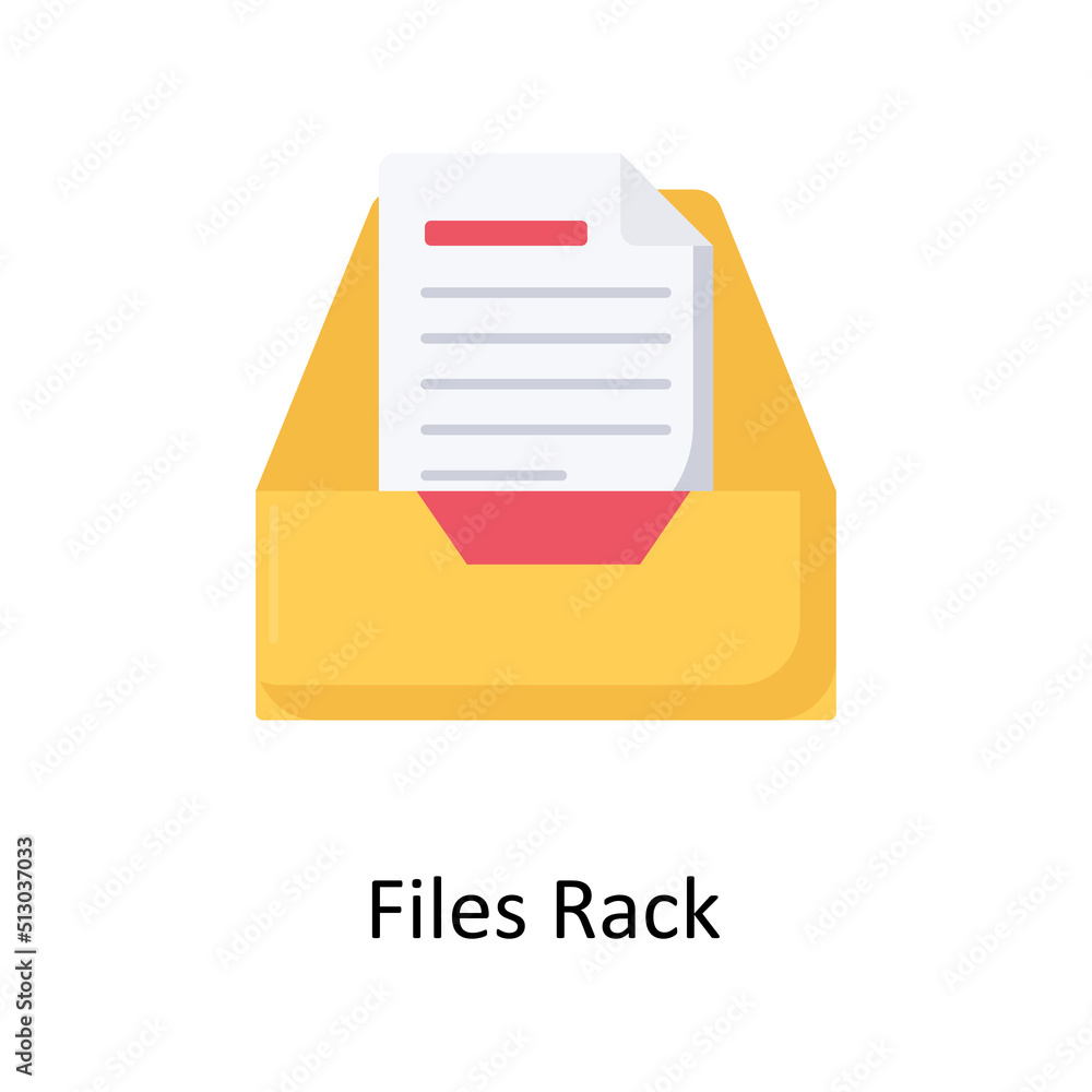 Poster files rack vector flat icon for web isolated on white background eps 10 file