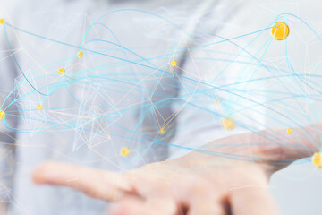 conference Digital Network and data concept 3d