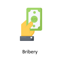 Bribery  vector flat icon for web isolated on white background EPS 10 file