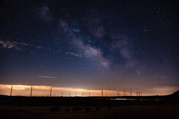 Starry night sky with the Milky Way
