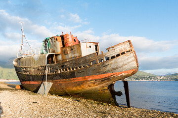 Old boat of Caol in Fort Williams