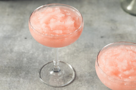 Homemade Boozy Frozen Rose Frose Slushie
