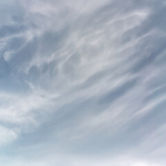 Fantastic clouds against blue sky