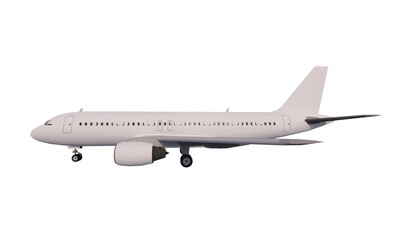 Airplane concept 3d illustration template