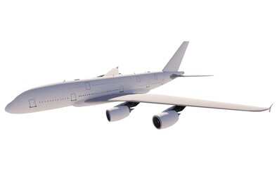 Airplane aircraft concept template modern background 3d render illustration