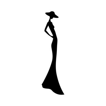 lady silhouette, svg
