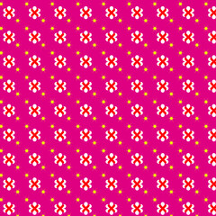 pattern with stars on pink background
