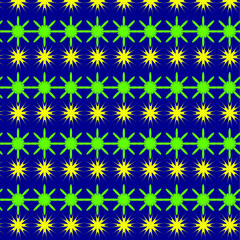 seamless pattern with stars on green background