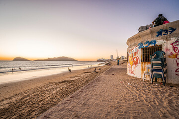 beach at sunset