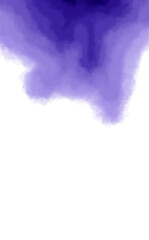 purple spread out on a white background. abstract watercolor background