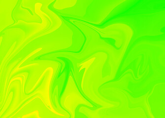 yellow-green background. liquid paint stains.