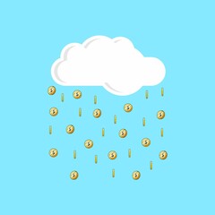 money rain when successful investment