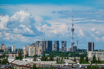 View on Kyiv TV tower