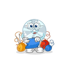 CD tailor mascot. cartoon vector