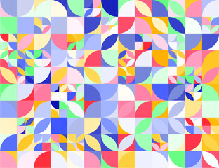 Flat design geometric or mosaic pattern.