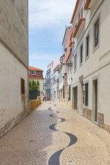 Cascais near Lisbon, seaside town. Rua da Saudade or Saudade street. Portugal
