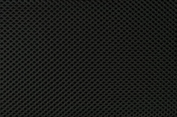 Black Nylon Net Fabric Background Texture, Large Detailed Textured Horizontal Macro Closeup,...