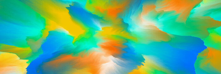 Fototapeta na wymiar Magical world. Landscape of surreal clouds. Abstract fantasy background. 3d illustration