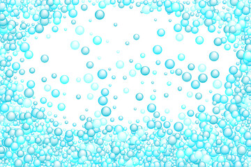 Soap bubbles vector background. Shower concept backdrop.