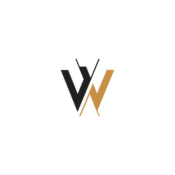 Alphabet letters monogram icon logo of WX XW