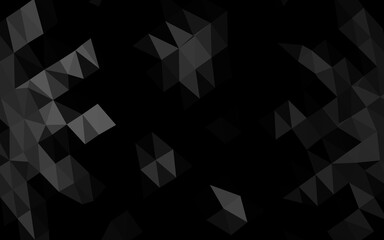 Obraz premium Dark Silver, Gray vector abstract polygonal layout.
